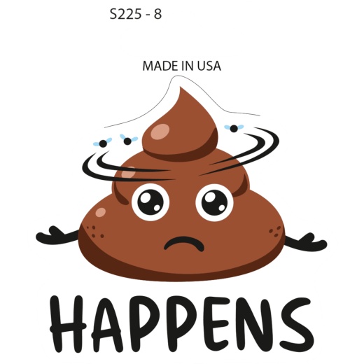 Shit Happens Sticker 8 Count