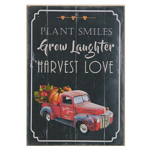 Plant Smiles Sign, 13X9
