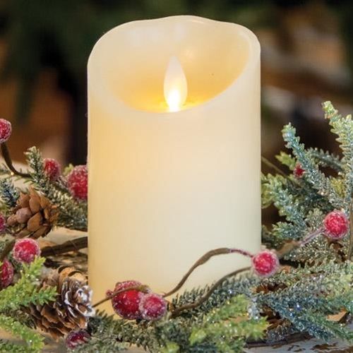 Mountain Pine With Berries Candle Ring, 6"