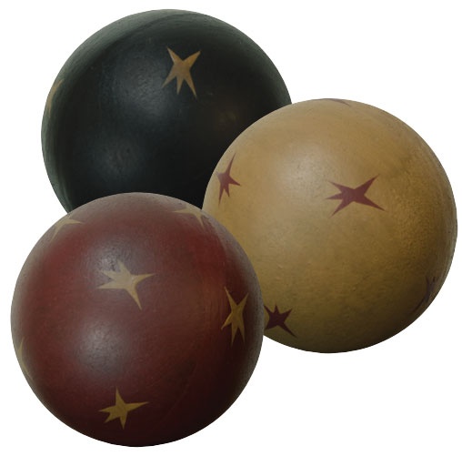 Stars Decorative Ball - 3-1/2", 3 Asstd
