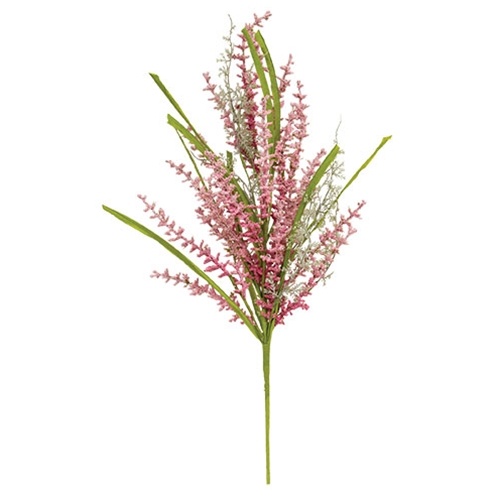 Millet Heather & Grass Bush, Pink, 24"
