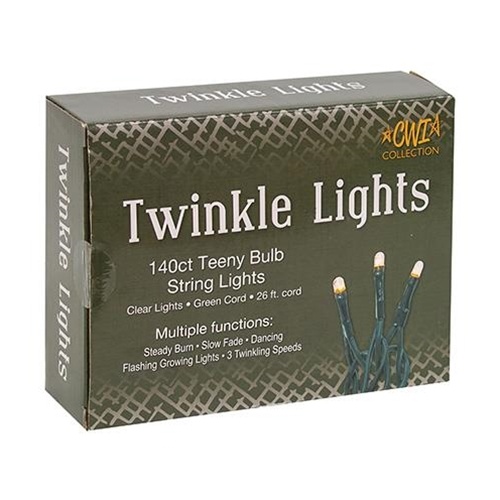 Twinkle Lights, Green Cord, 140 Ct - The Ultimate Indoor Lighting Solution