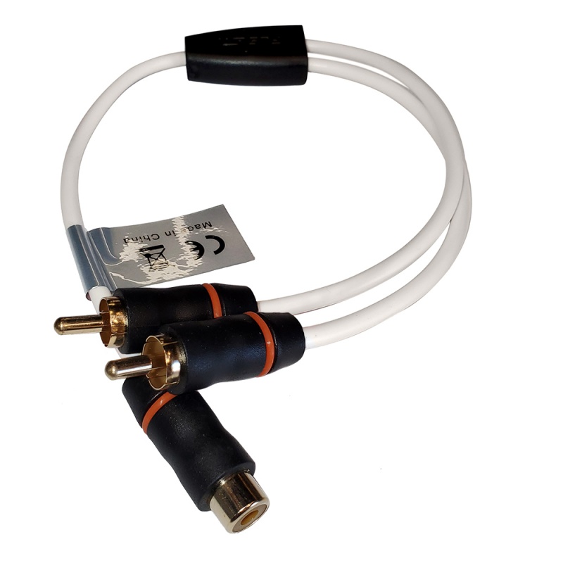 Fusion Rca Cable Splitter - 1 Female To 2 Male - 1'