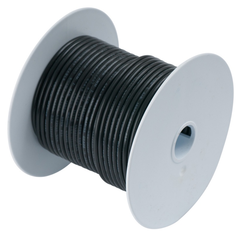 Ancor Black 18 Awg Tinned Copper Wire - 250'
