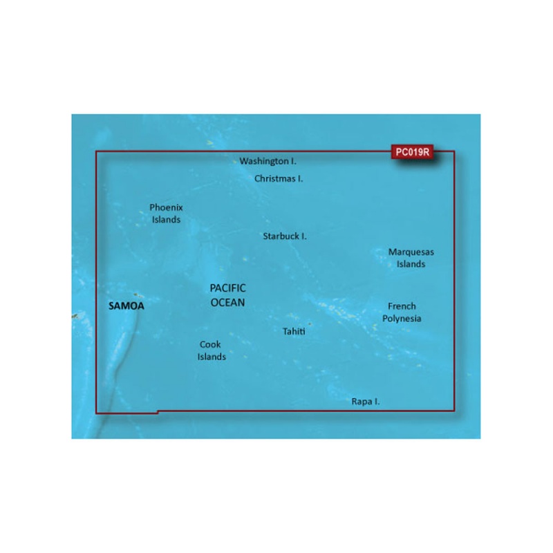 Garmin Bluechart® G3 Hd - Hxpc019r - Polynesia - Microsd™/Sd™