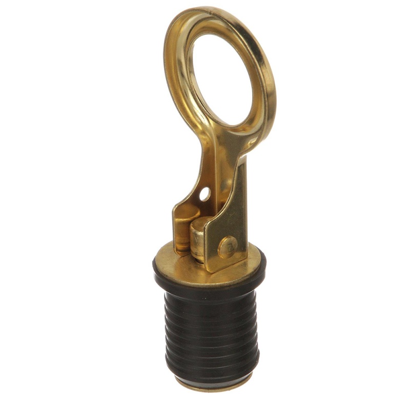 Attwood Snap-Handle Brass Drain Plug - 1" Diameter