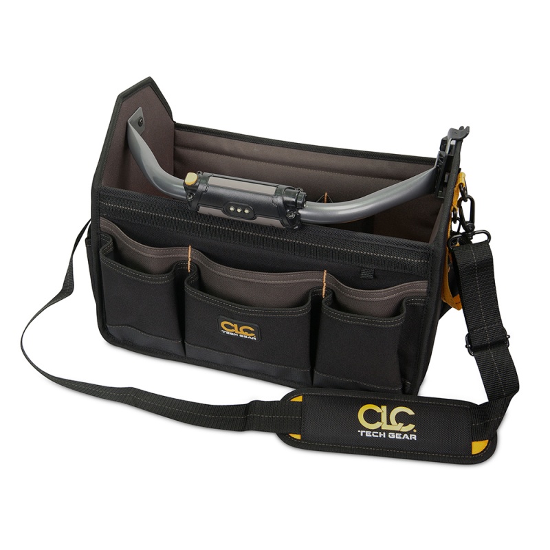 Clc L234 Tech Gear Led Lighted Handle Open Top Tool Carrier - 15"
