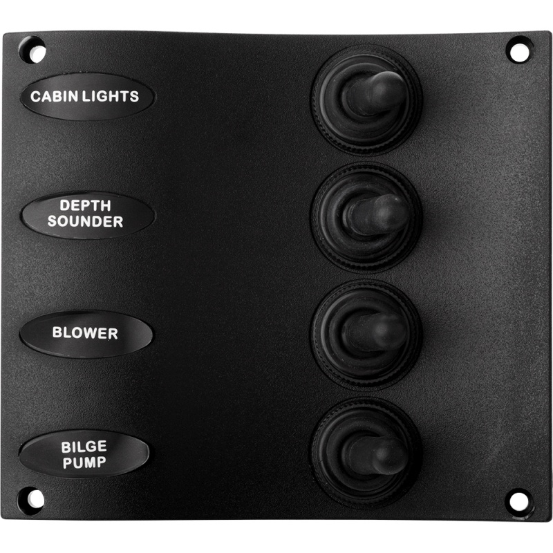 Sea-Dog Nylon Switch Panel - Water Resistant - 4 Toggles