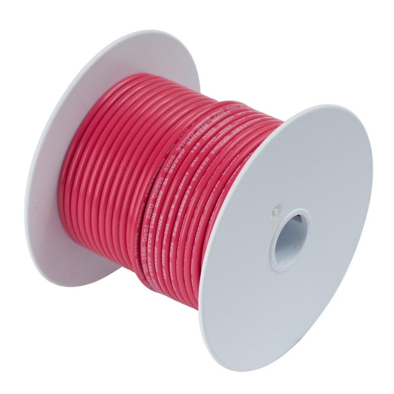 Ancor Red 8 Awg Tinned Copper Wire - 50'