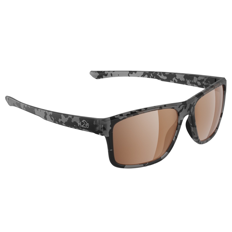 H2optix Coronado Sunglasses Matt Tiger Shark, Brown Lens Cat. 3 - Ar Coating