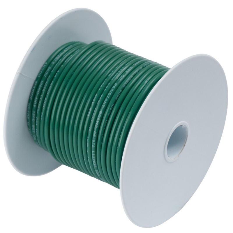 Ancor Green 16 Awg Tinned Copper Wire - 250'