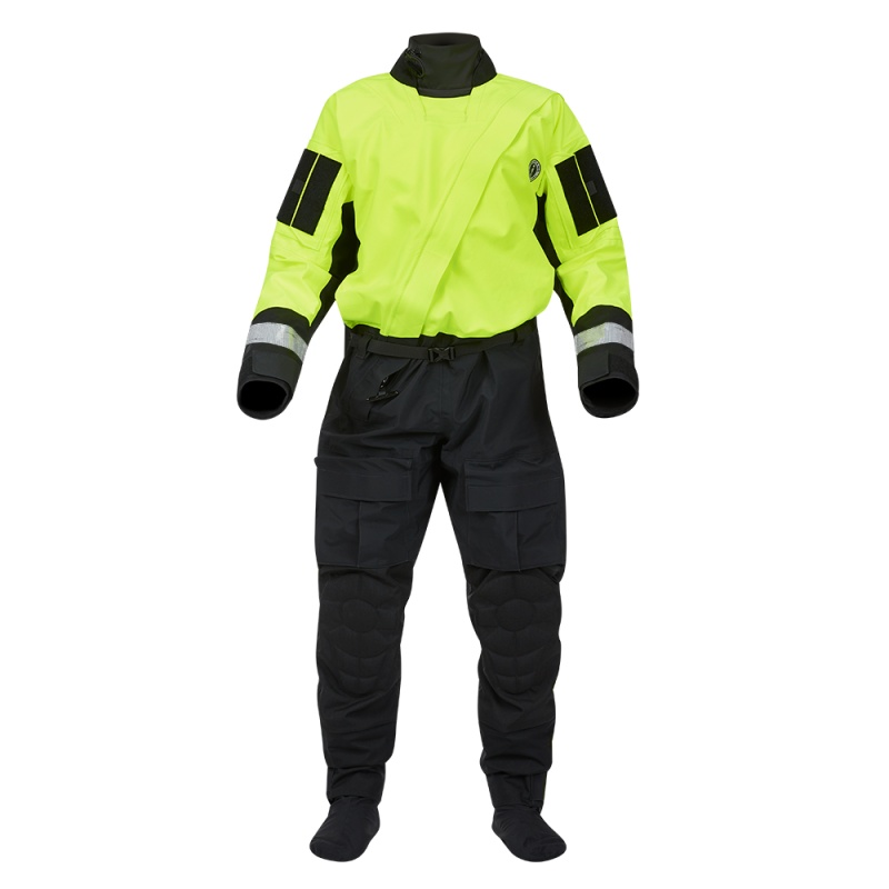Mustang Sentinel™ Series Water Rescue Dry Suit - Fluorescent Yellow Green-Black - Large 2 Long