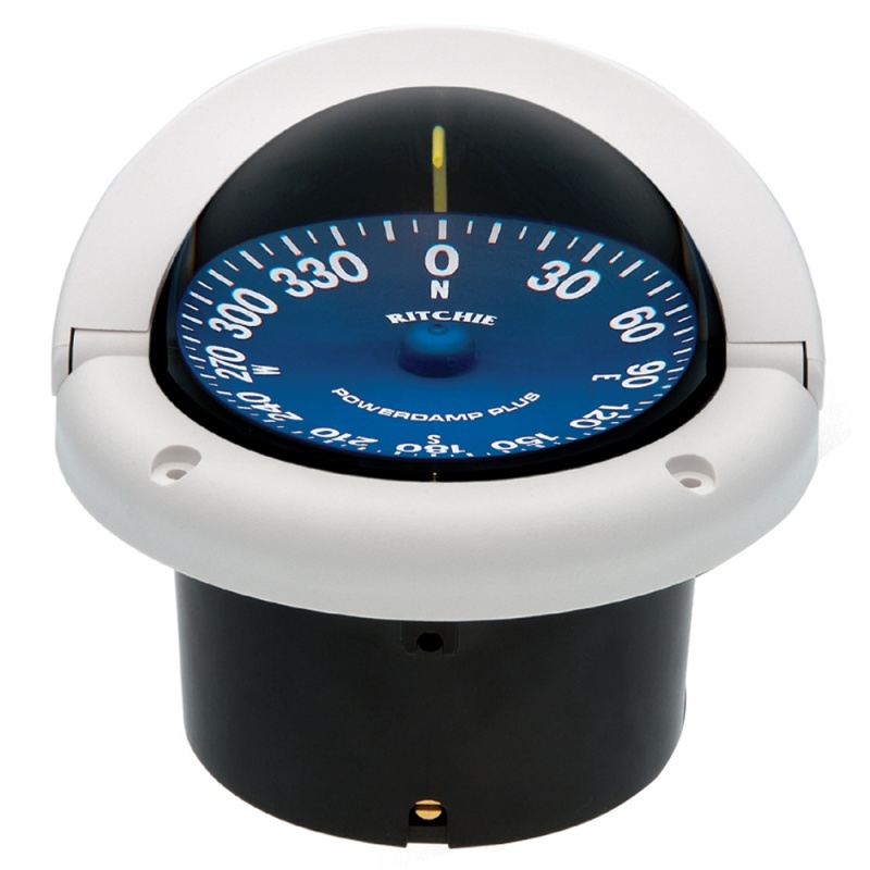 Ritchie Ss-1002W Supersport Compass - Flush Mount - White