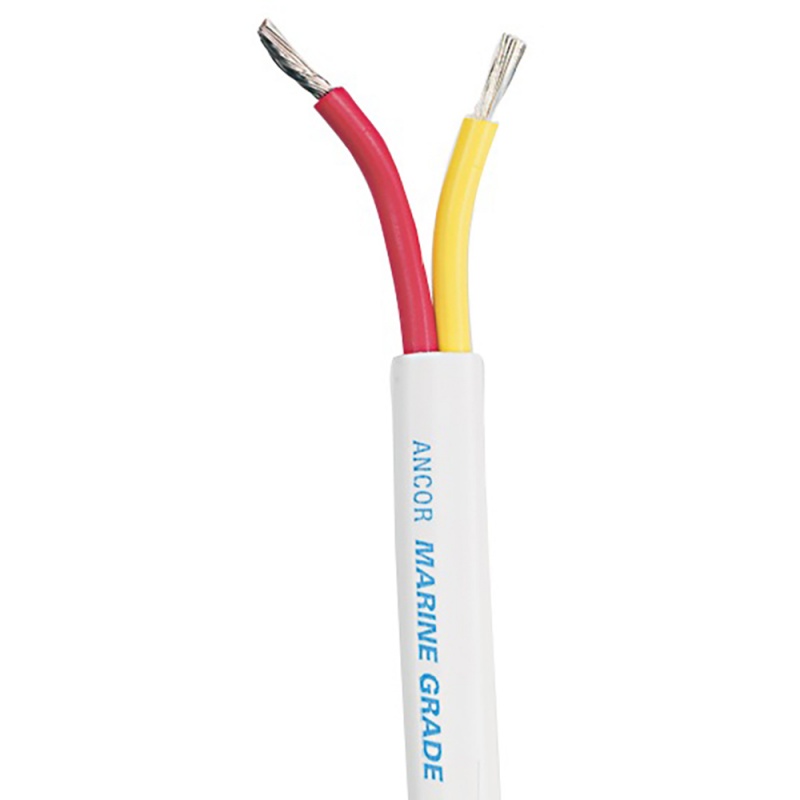 Ancor Safety Duplex Cable - 16/2 Awg - Red/Yellow - Flat - 250'