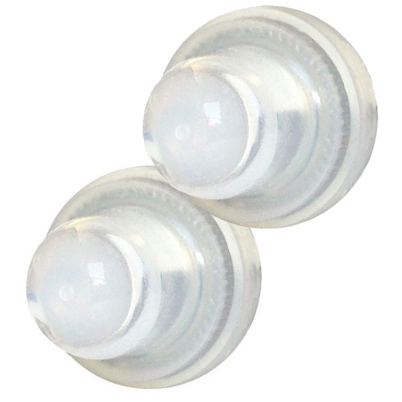 Blue Sea 4135 Push Button Reset Only Circuit Breaker Boot - Clear- 2-Pack