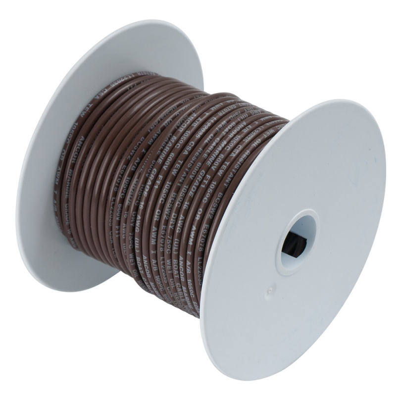 Ancor Brown 12 Awg Tinned Copper Wire - 1,000'