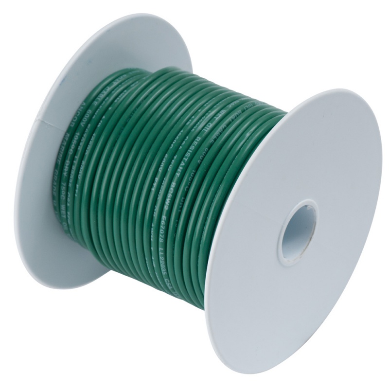 Ancor Green 10 Awg Tinned Copper Wire - 500'