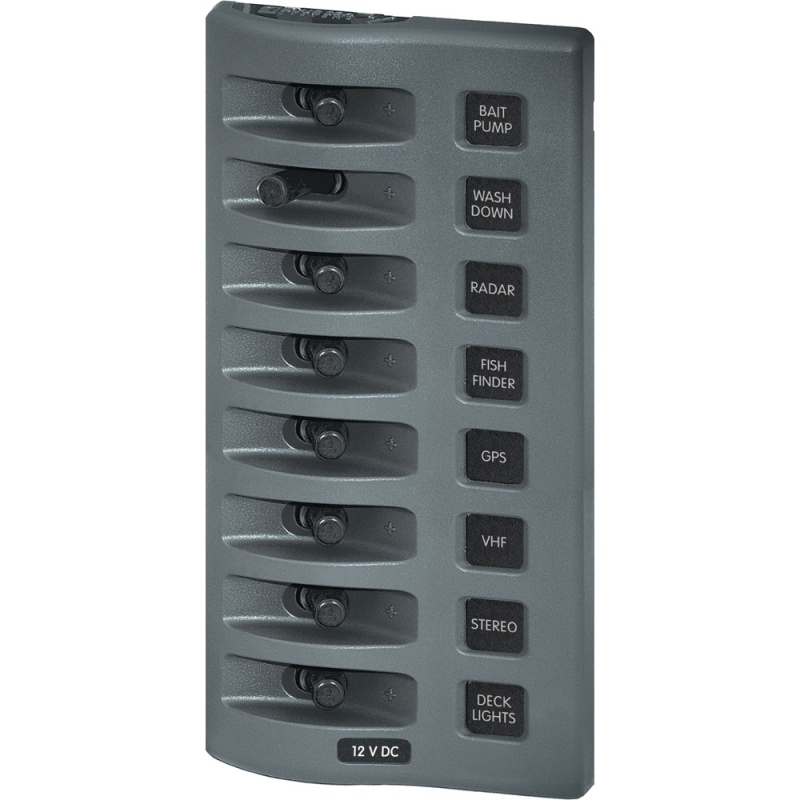 Blue Sea 4309 Weatherdeck® 12V Dc Waterproof Switch Panel - 8 Position
