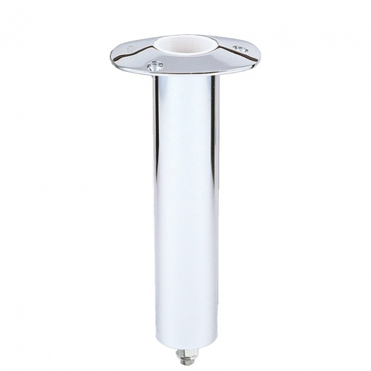 Lee's 0° Stainless Steel Swivel Base Flush Mount Rod Holder - Medium - 2" Od X 6.5" Tube F/ Small Bent Butts