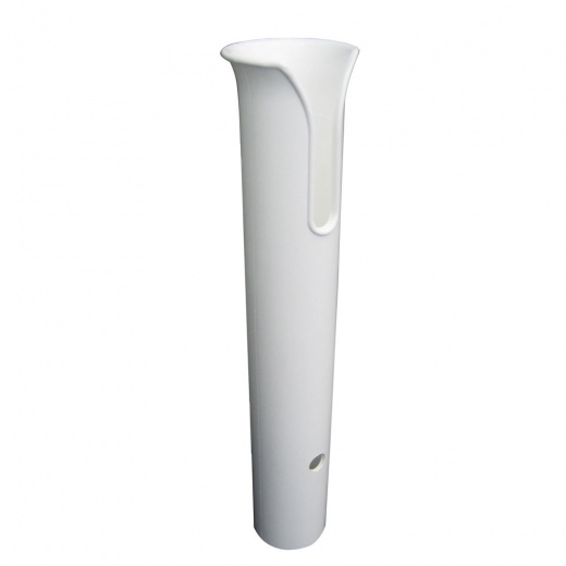 Taco Poly Thru-Bolt Rod Holder W/Mounting Holes - No Hardware - White