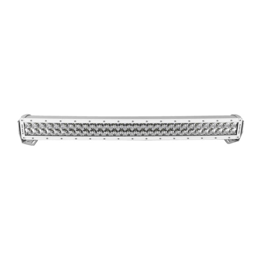 Black Oak 30" Marine Curved Double Row Led Light Bar - Spot Optics - White Housing - Pro Series 3.0