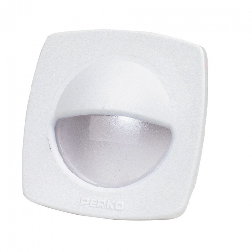 Perko Led Utility Light W/Snap-On Front Cover - White