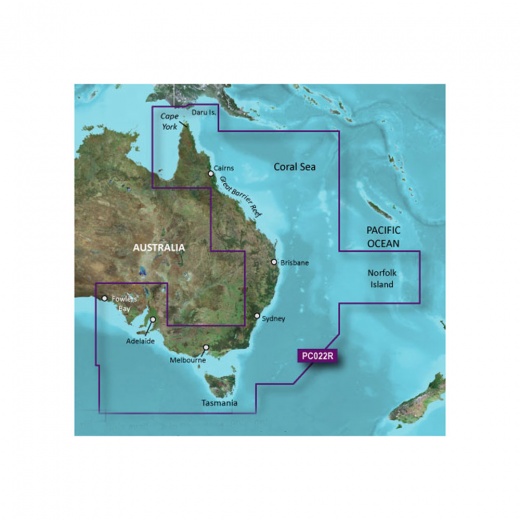 Garmin Bluechart G3 Vision HD - VPC022R East Coast Australia - MicroSD/SD Chart