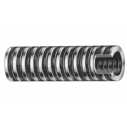 Trident Marine 1-1/8" x 50' Heavy Duty PVC Bilge & Livewell Hose (FDA) - Clear with Black Helix