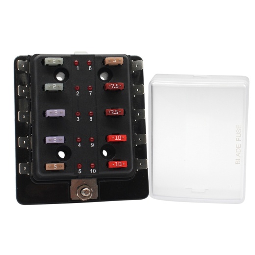 Cole Hersee Standard 10 Mini Series Fuse Block W/Led Indicators