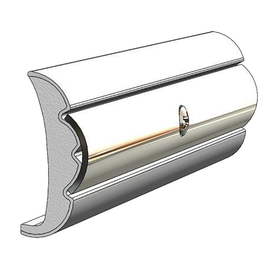 Taco Rigid Vinyl Flex-Core Rub Rail 1.58" X .635" - Frosty White 60'