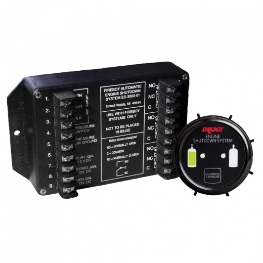 Fireboy-Xintex Engine Shutdown System W/Round Display