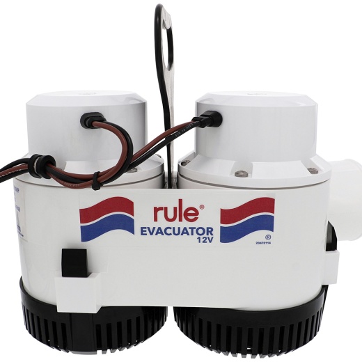 Rule 7700D Gph Evacuator High Volume Utility Pump - 12v