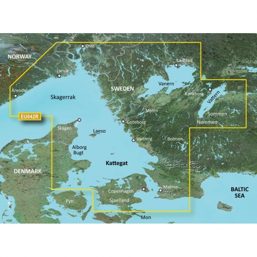 Garmin Bluechart G3 HD - HXEU042R - Oslo to Trelleborg - MicroSD/SD