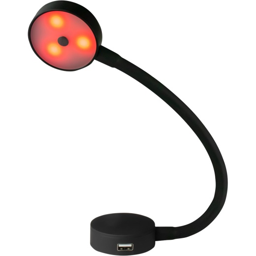 Sea-Dog LED Flex Neck Day/Night Light with USB Socket - Red & White Light