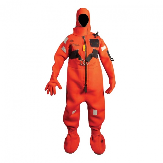 Mustang Neoprene Cold Water Immersion Suit with Harness - Red - Adult Universal