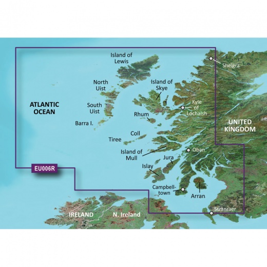 Garmin Bluechart G3 HD - HXEU006R - Scotland West Coast - MicroSD/SD Card