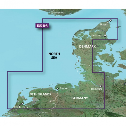 Garmin Bluechart G3 HD - HXEU019R - Alborg to Amsterdam - MicroSD/SD