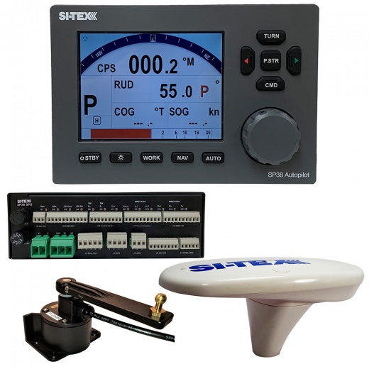 Si-Tex Sp38-18 Autopilot Core Pack Including Compact Gps Compass & Rotaryfeedback, No Pump