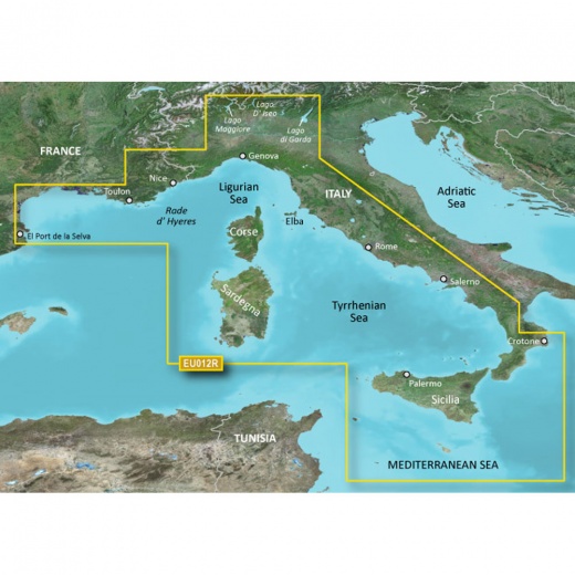 Garmin Bluechart® G3 Hd - Hxeu012r - Italy West Coast - Microsd™/Sd™