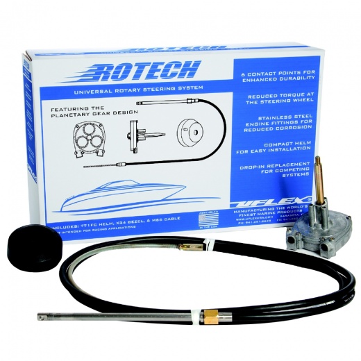 Uflex Rotech 14' Rotary Steering Package - Cable, Bezel, Helm