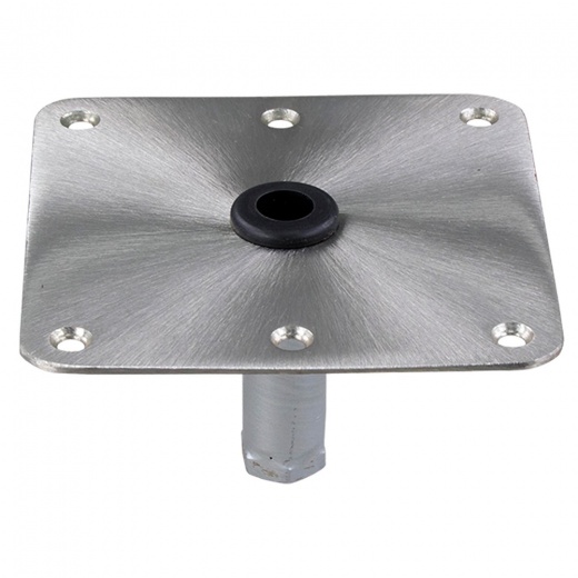 Springfield Kingpin 7 inch x 7 inch Stainless Steel Square Base (Threaded)