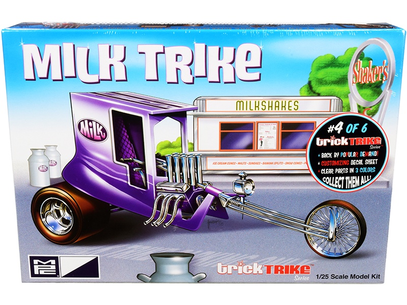 Skill 2 Model Kit Milk Trike "Trick Trikes" Series 1/25 Scale Model By Mpc