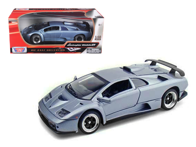 Lamborghini Diablo Gt Silver 1/18 Diecast Model Car By Motormax