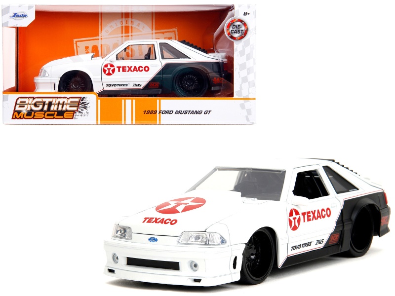 1989 Ford Mustang GT Texaco Diecast Model Car - Bigtime Muscle Series 1/24 by Jada