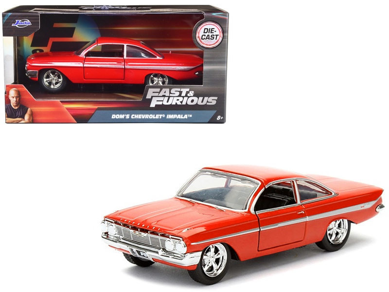Dom's Chevrolet Impala Red Fast & Furious F8 "The Fate Of The Furious" Movie 1/32 Diecast Model Car By Jada