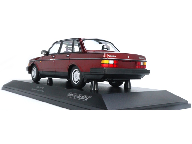 1986 Volvo 240 Gl Dark Red Metallic Limited Edition To 402 Pieces Worldwide 1/18 Diecast Model Car By Minichamps