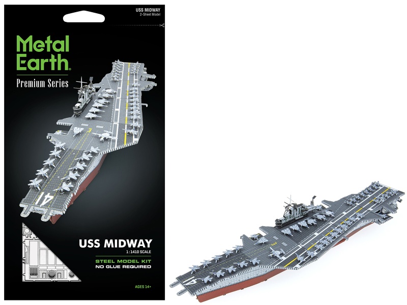 USS Midway (CV-41) Aircraft Carrier Steel Model Kit