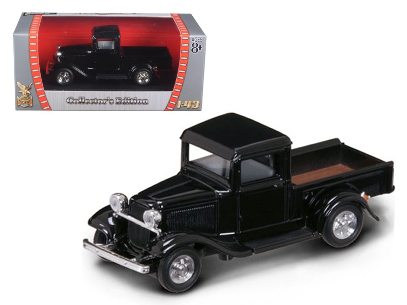 1934 Ford Pickup Truck Black 1/43 Diecast Model Car By Road Signature