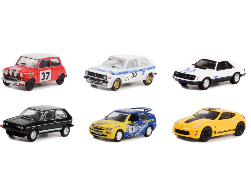 "Hot Hatches" Set Of 6 Pieces Series 2 1/64 Diecast Model Cars By Greenlight