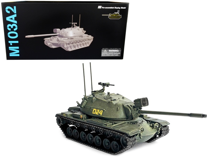 United States M103a2 Heavy Tank D24 Olive Drab "Neo Dragon Armor" Series 1/72 Plastic Model By Dragon Models